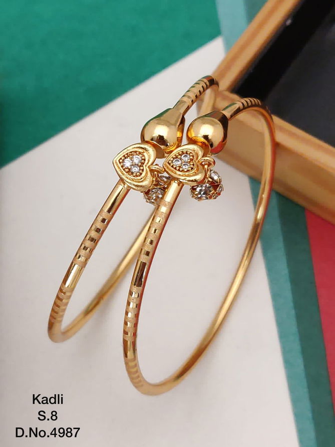 Accessories Brass 	Rose Gold Designer Kadli
